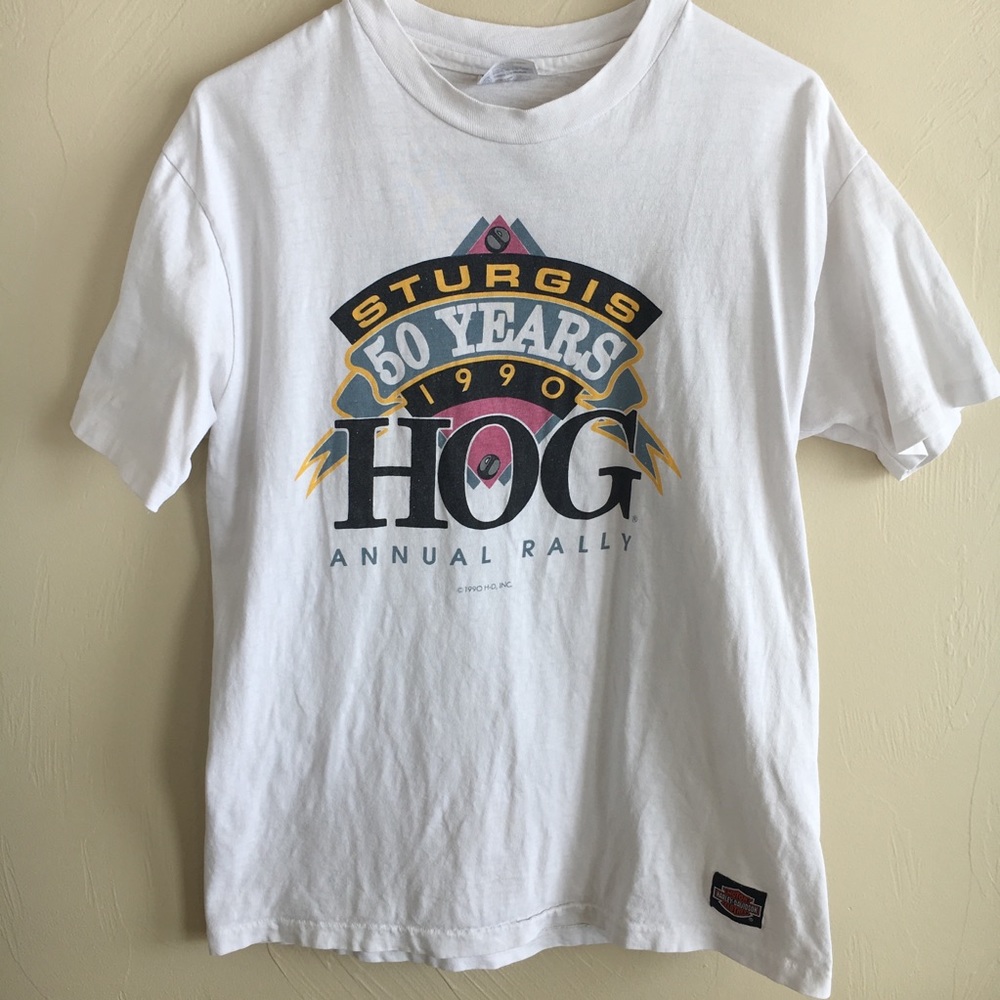 Vintage 1990 Sturgis Harley Tee - Picture 1 of 6